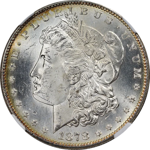 1878-S Morgan Silver Dollar NGC MS63 Great Eye Appeal Strong Strike