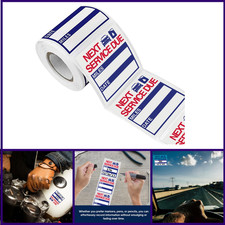 300 Pcs Oil Change Stickers   2  x 2  Removable Vinyl Labels for Windshield,