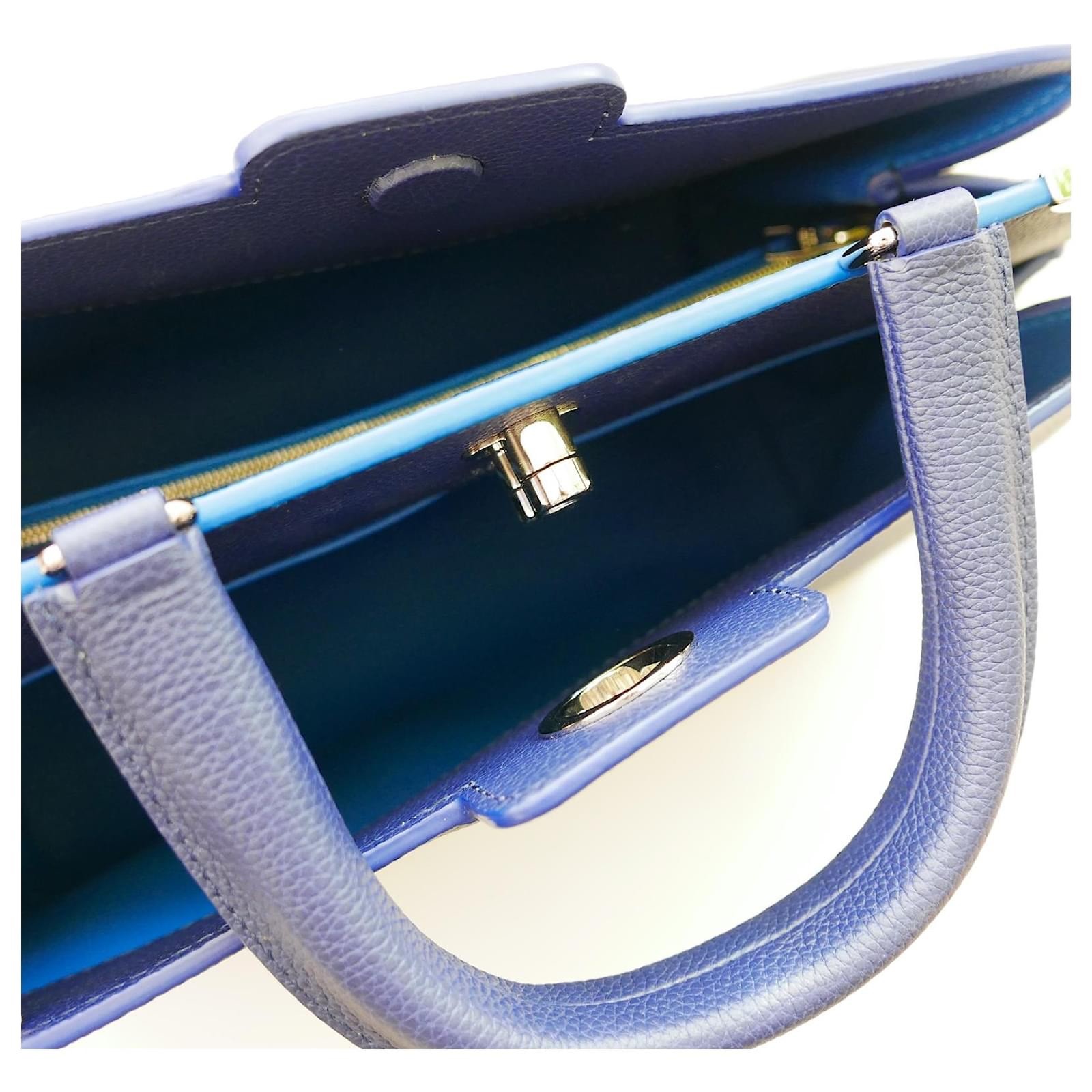 Louis Vuitton Astrid Bag Tw Tone Blue New w/Dustbag/Sticker Tag image 6