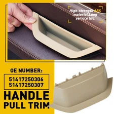 Front Door Left Interior Handle Pull Trim for 11-17 BMW X3 F25 / X4 F26 Beige EV