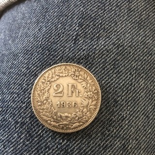 Pièce De 2 Franc Helvétique De 1936 (Suisse)