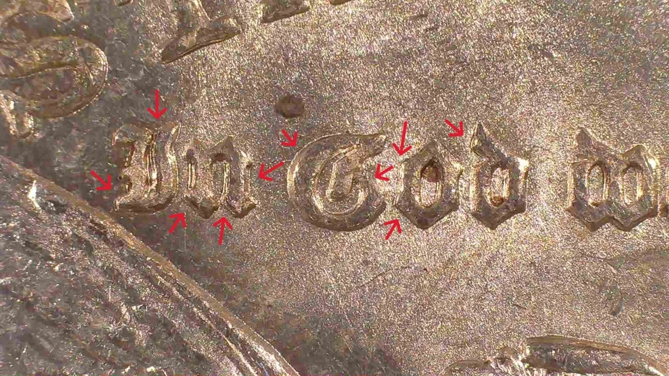 1921-D Morgan Silver Dollar NGC MS61 DDR Die Cracks Brilliant Uncirculated - Image 3 of 4