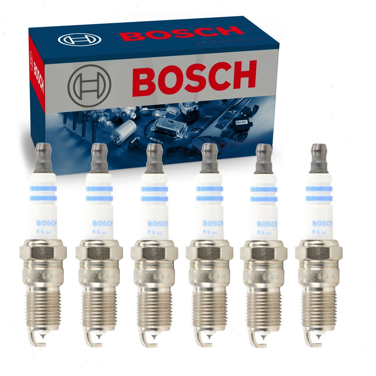 6 pc Bosch Double Platinum Spark Plugs for 1986-2007 Ford Taurus 3.0L V6 zt