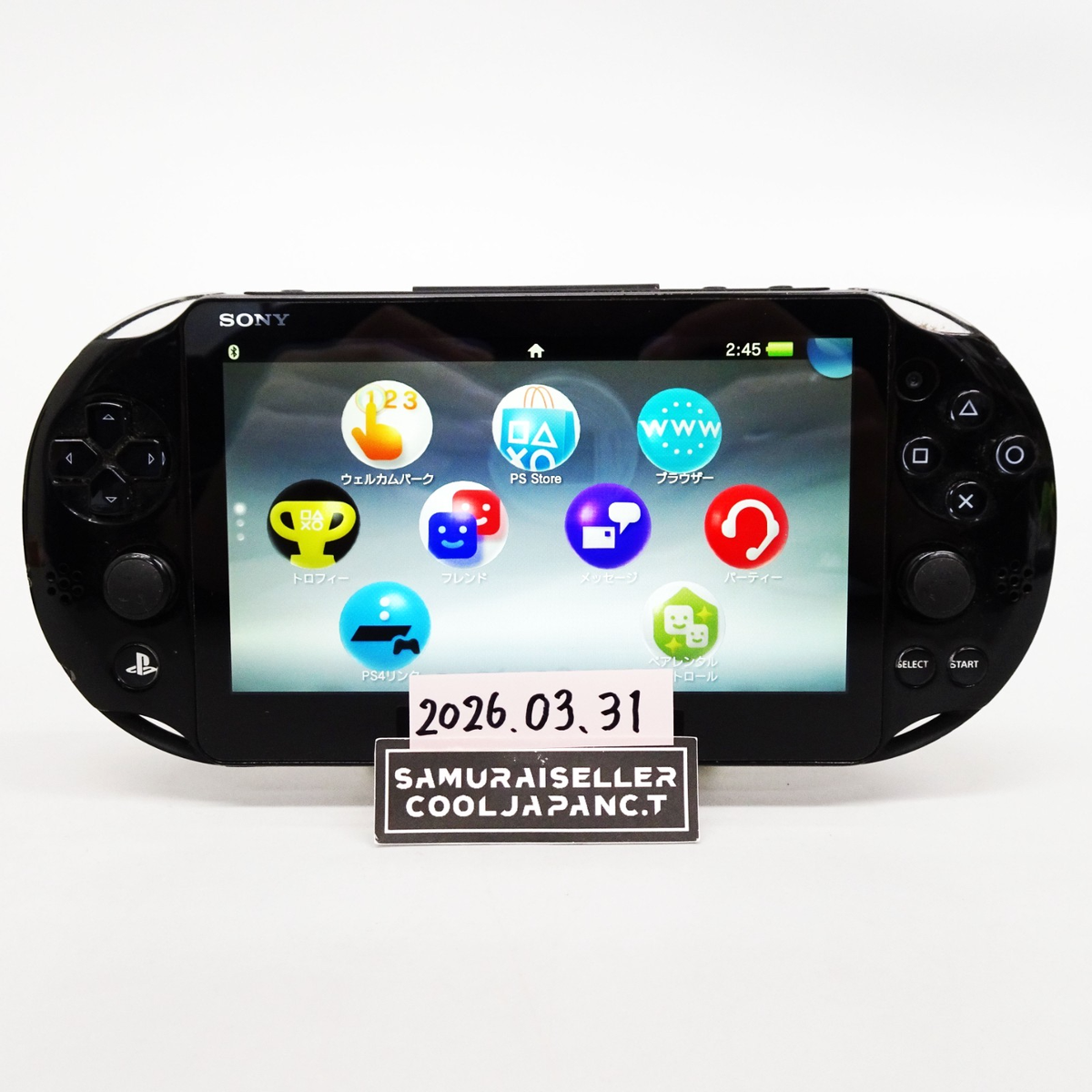 Sony Playstation PS Vita Black PCH-2000 ZA11 Console only PSV Slim 