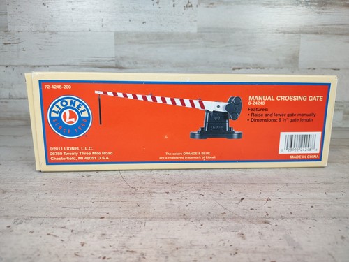 Lionel Manual Crossing Gate 6-24248 O Scale Model Train Accessories 2011 w/ Box - Picture 8 of 9
