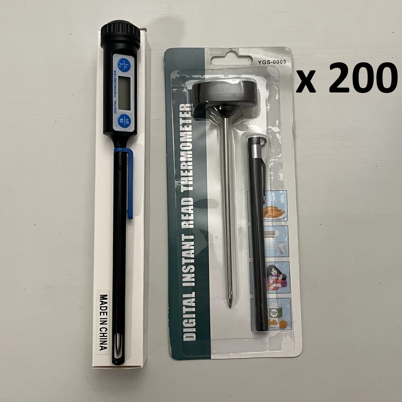 Reseller Bulk Bundle - 400 Food Thermometers - Digital Instant Read Thermometers