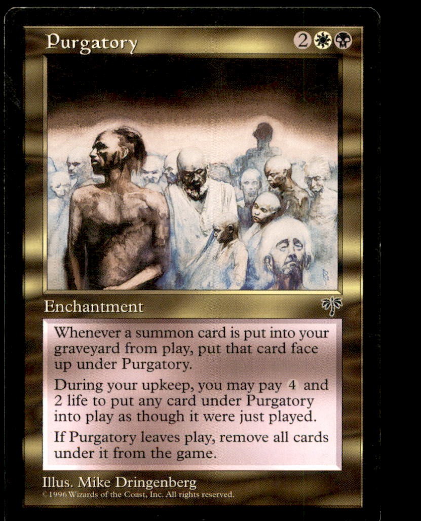 Purgatory LP Light Play Mirage MTG [6026]