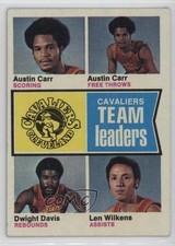 1974-75 Topps Austin Carr Dwight Davis Lenny Wilkens #85 HOF 0ae