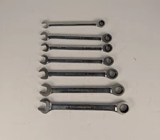 GearWrench Ratcheting Combination Wrench Set – 7 Pc SAE (5/16"–5/8") – USA