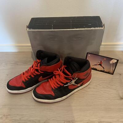 Nike Air Jordan 1 Retro Bred Black x Red US10.5 2001 Vintage Nike Air Jordan 1 Retro Bred Black x Red US10.5 2001 Vintage
