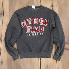 Southern Utah University Gray Stitched Lettering CHAMPION Sweatshirt Women's  XS
