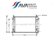 SB2026 radiator, engine cooling (AVA)