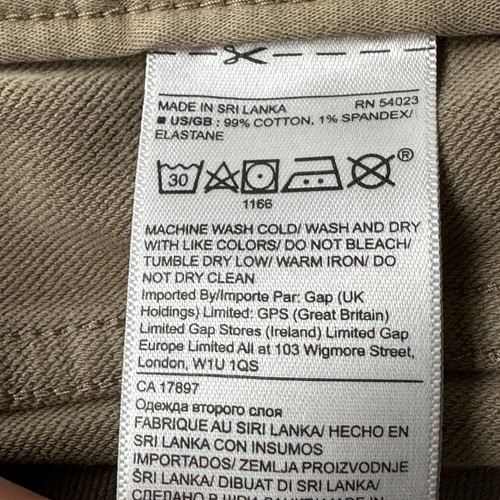 Pantalones de viajero cónicos Banana Republic para hombre caqui beige 32 x 29 elásticos 5 bolsillos - Imagen 15 de 15
