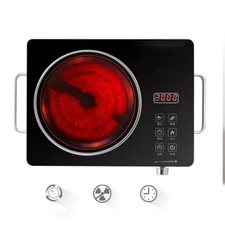 Electric Infrared 2000W Portable Cooktop Burner Countertop Cooker Hot Pot
