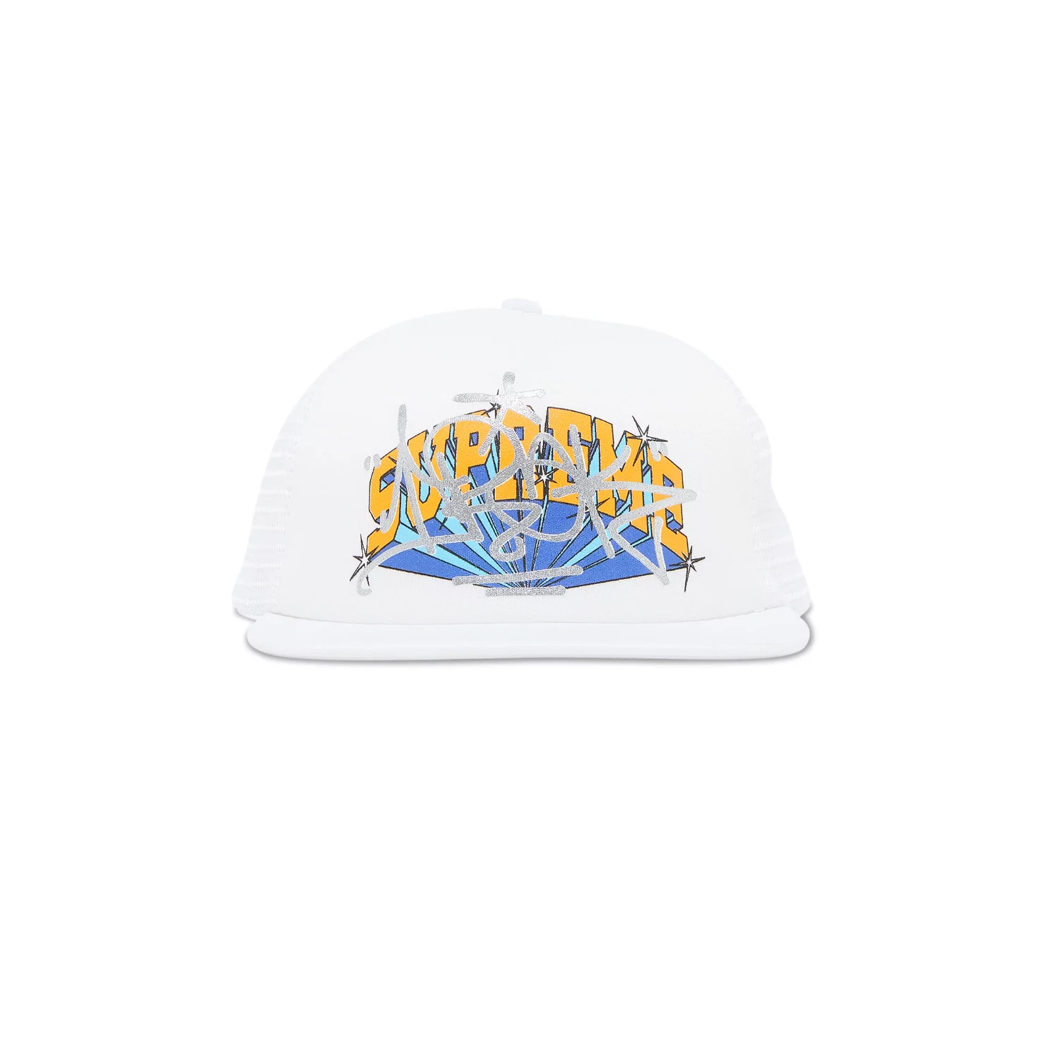 Chapeau camionneur Supreme x IRAK 5 panneaux dos maille   Blanc   NEUF