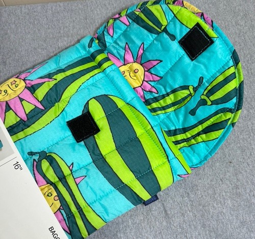 BAGGU Zucchini + Sun Ripstop Nylon Puffy Laptop Sleeve Retired NWT - Picture 5 of 7