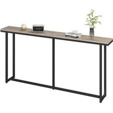 63 in Narrow Long Console Table Behind Couch Table for Living Room Hallway Entry