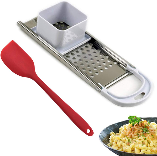 Stainless Steel Spaetzle Maker Noodle Dumpling Maker with Safety Pusher, Include