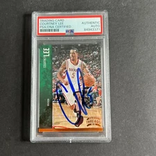2012-13 Panini Threads #51 Courtney Lee Signed Card AUTO PSA Slabbed Celtics