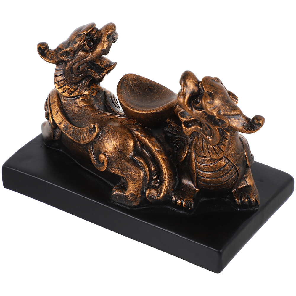 Crystal Stand Ornaments Pi Yao Figurine Wealth Porsperity Statue