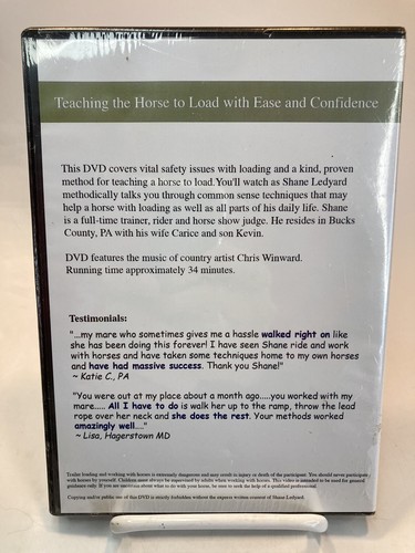 Ledyard Horse Training Presents: Trailer Loading Your Horse DVD- New Sealed - Imagen 2 de 2