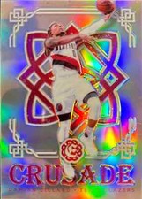 2016-17 EXCALIBUR CRUSADE SILVER PRIZM DAMIAN LILLARD #10 NBA BASKETBALL CARD