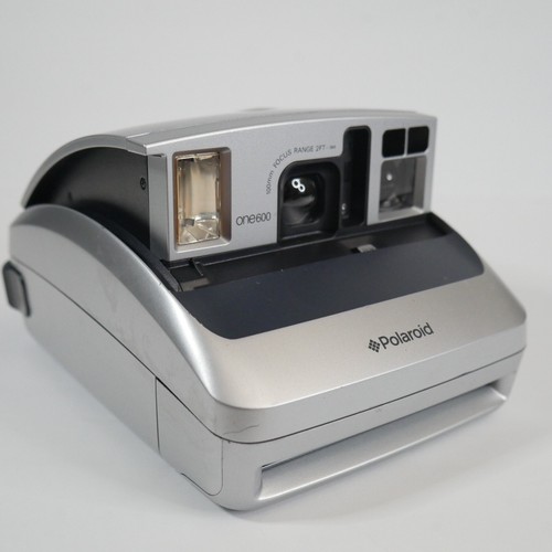 Polaroid One 600 Ultra Instant Silver Vintage Camera Land Film Built-in Flash - Picture 12 of 24