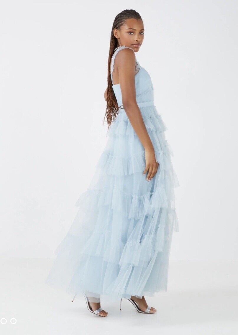 BCBG Maxazria Luna Tiered Ruffle Gown Size 8 | eBay BCBG Maxazria Luna Tiered Ruffle Gown Size 8 | eBay