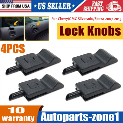#ad Car Door Lock Knob Handle Pull Pin Trim For 2007 2013 GMC Sierra Silverado Chevy $4.74