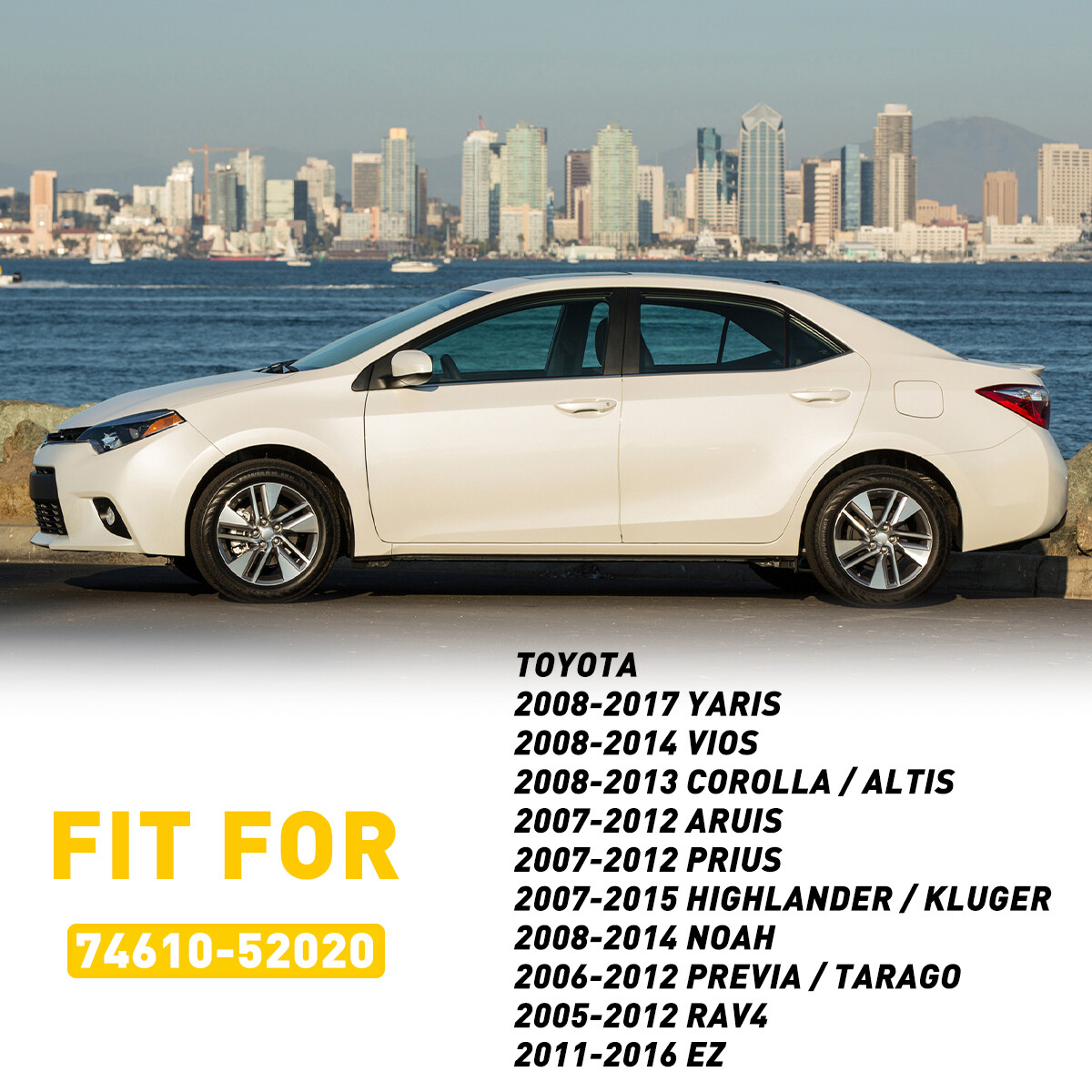 Front Left Inner Roof Ceiling Pull Handle Grab For Toyota Corolla