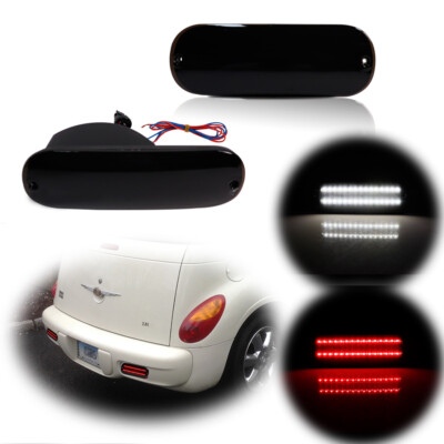#ad #ad For 01 05 Chrysler PT Cruiser Smoke Black Lens LED Rear Bumper Tail Brake Lights $64.99