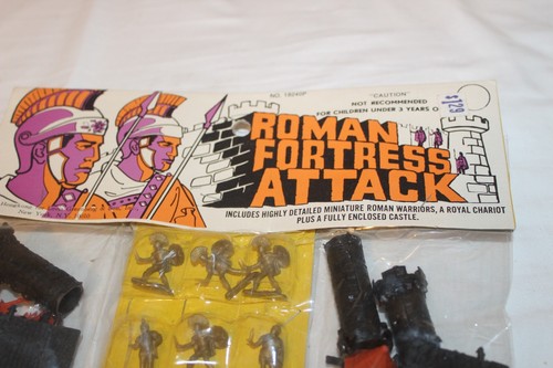 VTG 1968 ROMAN FORTRESS ATTACK #1824P MINIATURE PLAYSET Louis Greenberg HK - Picture 7 of 11