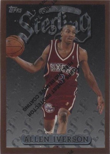 2025-26 Topps Finest Allen Iverson Auto Masters Orange Refractor