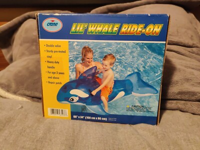 Crane Sports (Intex The Wet Set) Lil' Whale Ride-On NIB Very Rare