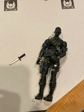 GI Joe 25th Anniversary Commando Snake Eyes 3.75” V29 2007 Bandolier Timber