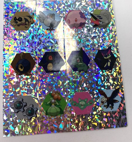 Pokemon White Holo Shiny Sticker 20 Piece Mini Stickers Tepig Oshawott - Picture 3 of 4