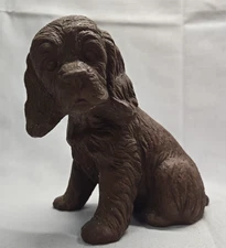 Vintage Red Mill Mfg Cocker Spaniel Dog Puppy Figurine Handmade Signed 4.5”