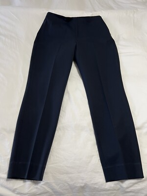 Everlane The Side Zip Navy Blue Pull on Stretch Cropped Pants Size 10 