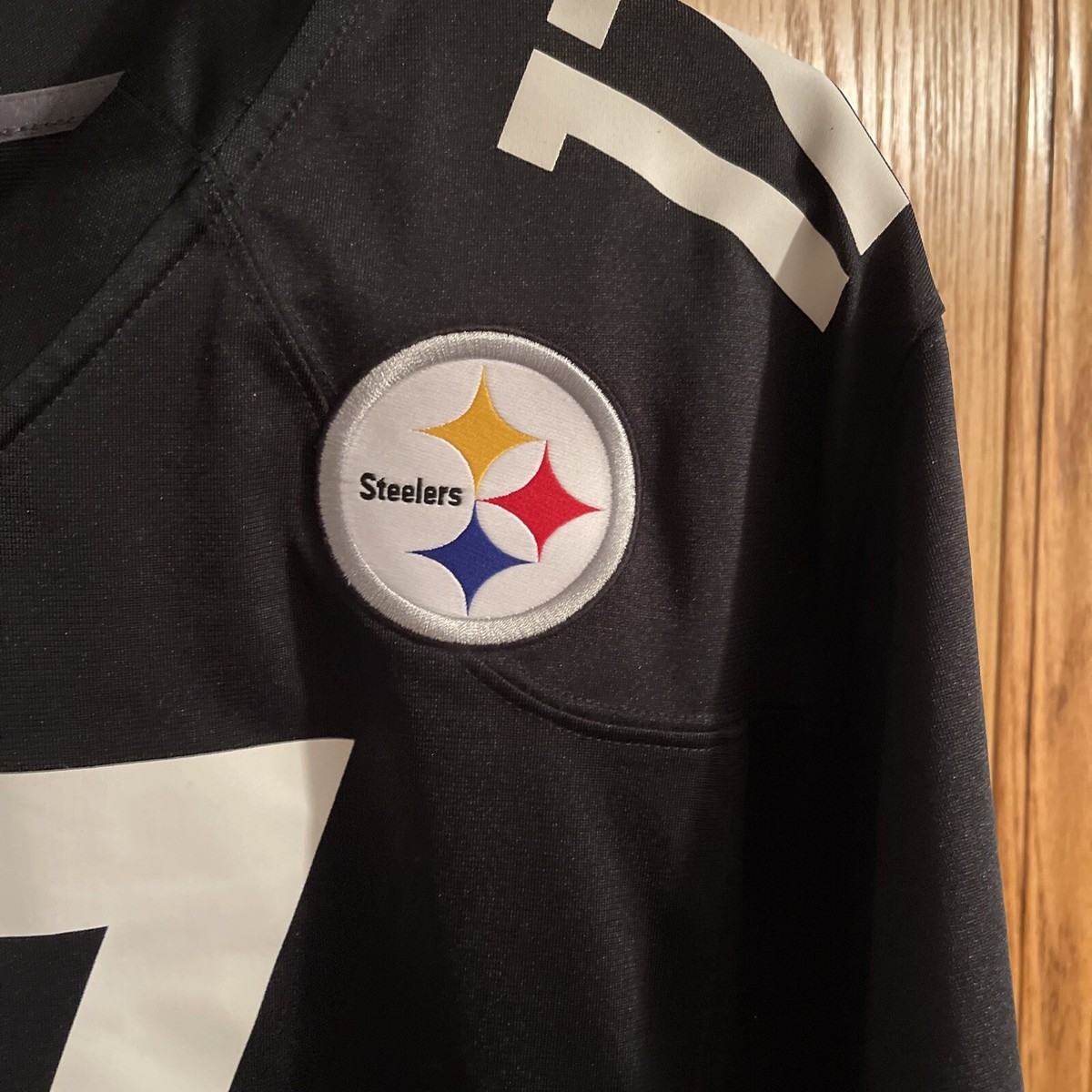 Nike Pittsburgh Steelers Mike Wallace Number 17 Black Jersey Size