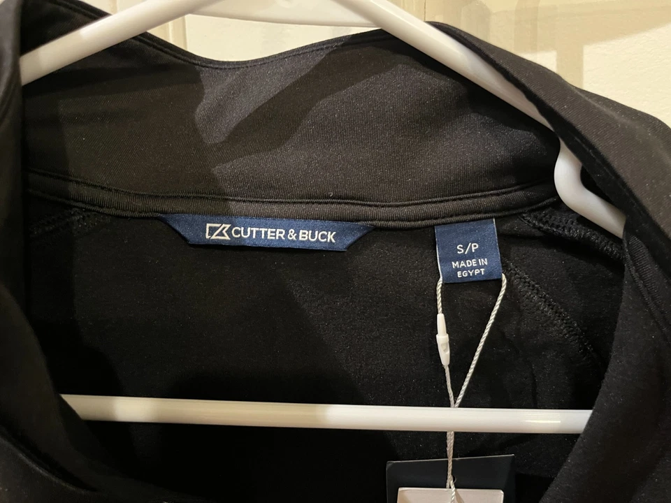 Hobbs and Associates Branded Cutter and Buck 1/2 Zip Sweatshirt - Black (Small) - Image 3 of 3