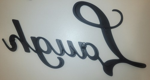 “Live, Love, Laugh” Metal Wall Art Black Laser Cut (Set of 3) - 6.5” H - Picture 9 of 11