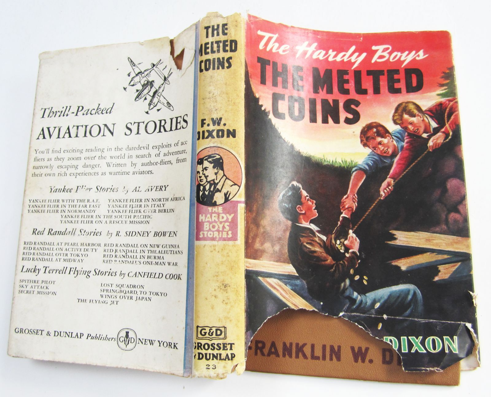 Hardy Boys The Melted Coins Hardcover #23 1946 Printing w/Dust Jacket Book