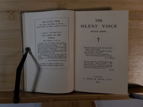 The Silent Voice Second Series - Anonymous 1924 Bell & Sons, Theosophy 4th Ed - Imagen 4 de 6