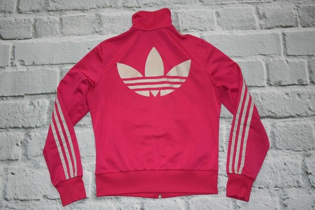 ADIDAS track jacket pink size 36 S Small firebird ladies women | eBay