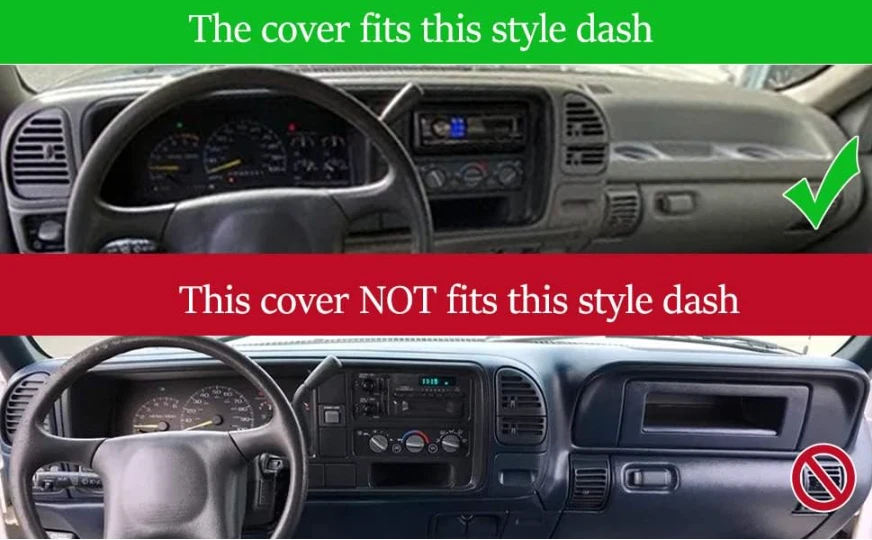 Dash Cover Mat Custom Fit for 1995-1996 Chevy Chevrolet Silverado C1500 C2500... Foto 2 de 4