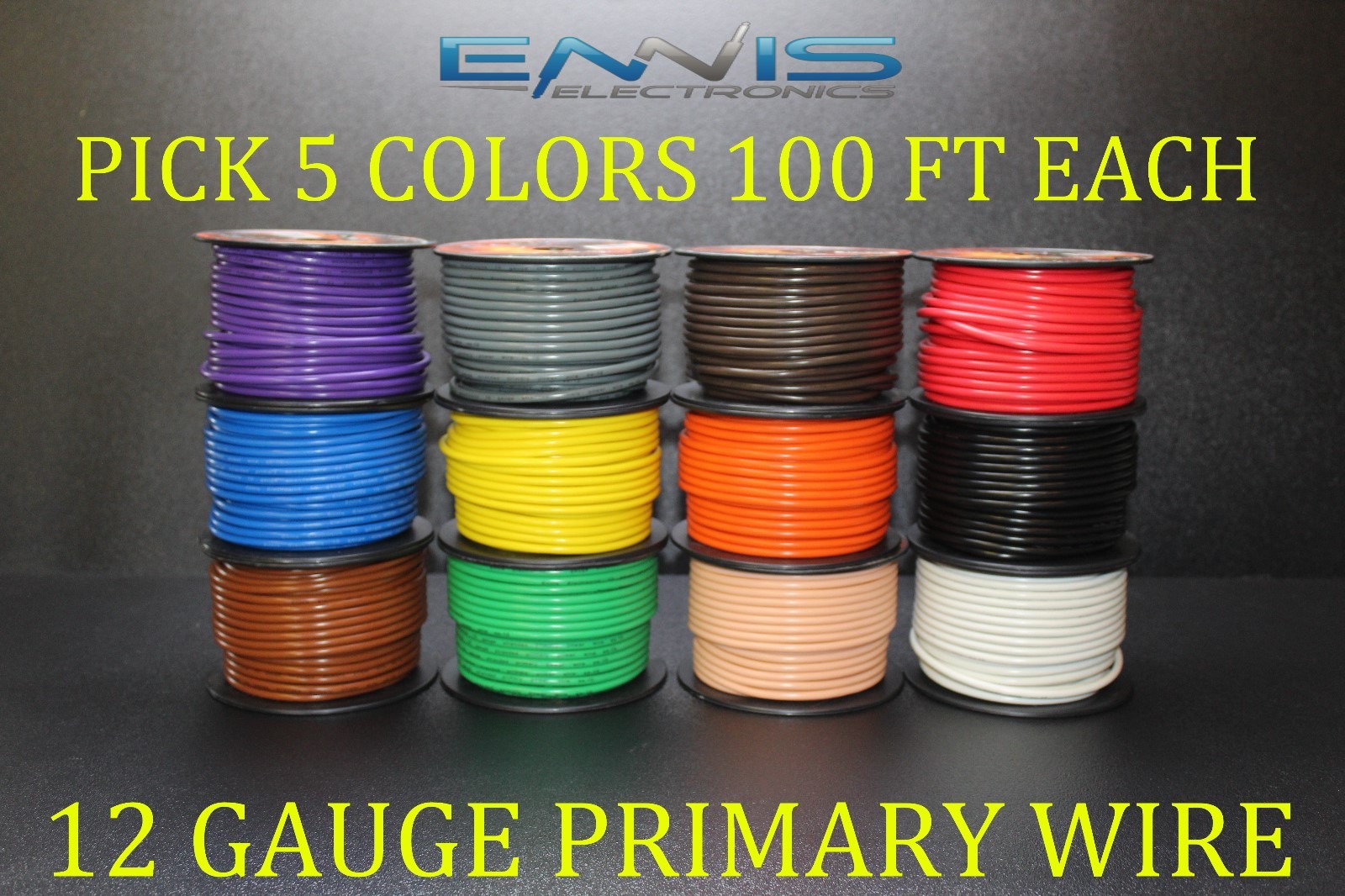 12 GAUGE WIRE ORANGE BY ENNIS ELECTRONICS 100 FT SPOOL PRIMARY AUTOMOTIVE AWG COPPER CLAD 12 GAUGE WIRE ORANGE BY ENNIS ELECTRONICS 100 FT SPOOL PRIMARY AUTOMOTIVE AWG COPPER CLAD