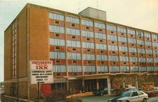 University Travel Inn Motor Hotel Knoxville Tennessee Postcard 1982 World's Fair