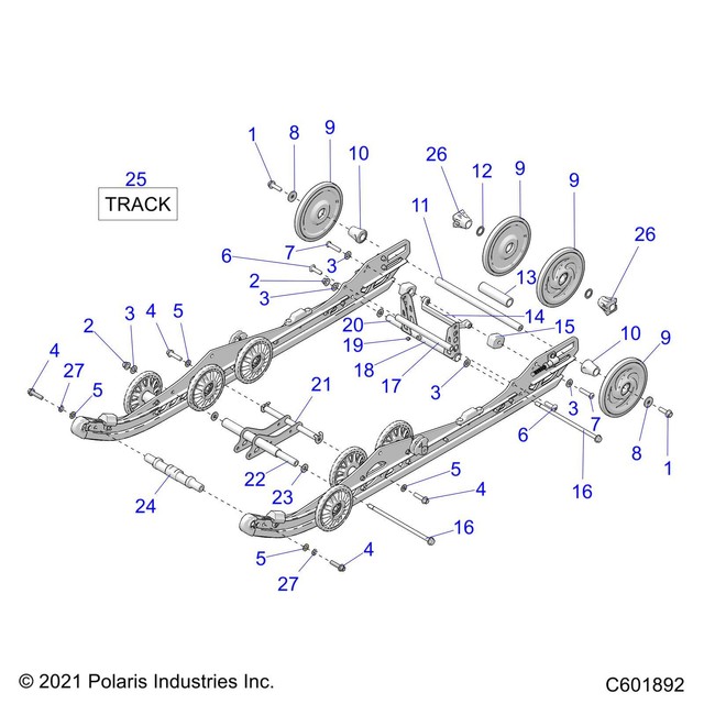 Polaris Snowmobile Track136" X 1.352 Cobra 5413655 for sale online eBay