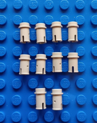 10x Lego Technic Pin 1/2 - light bluish gray (hellgrau) - 4274194 - 4274