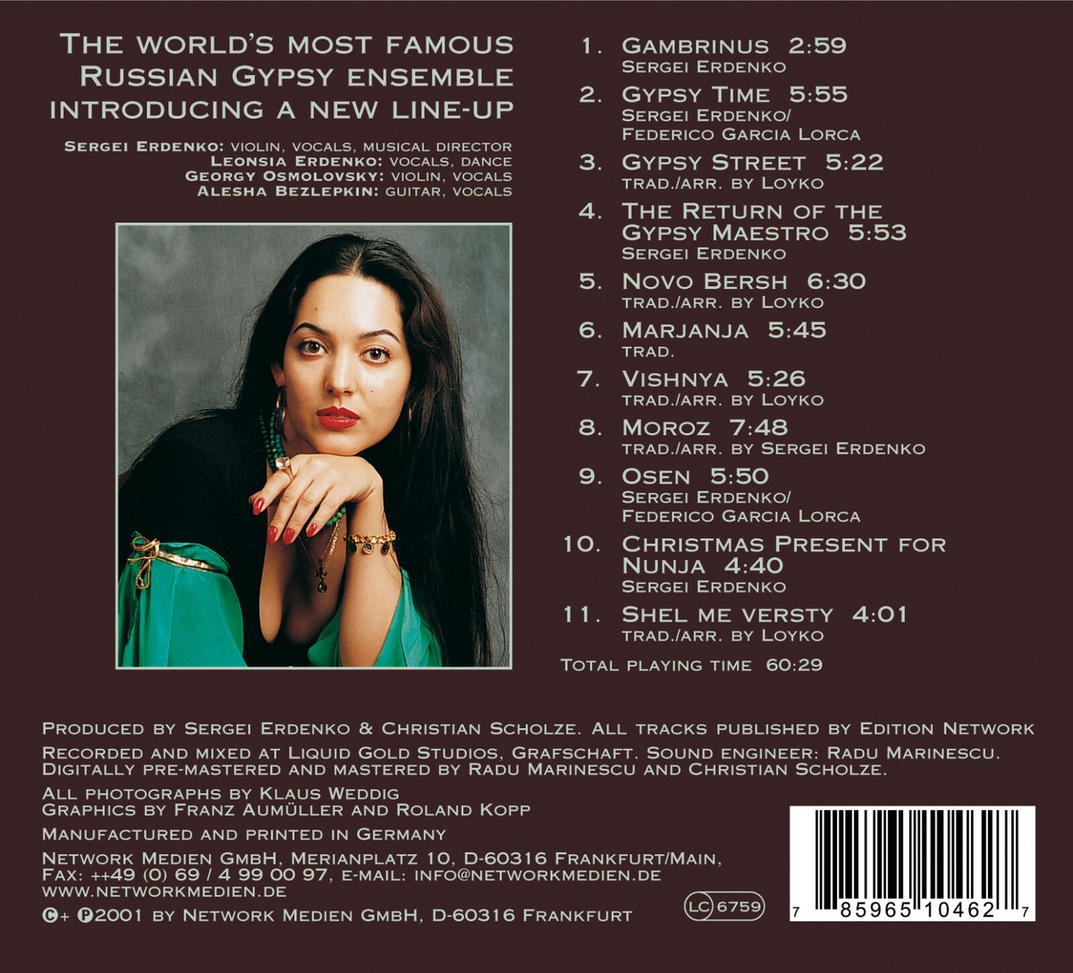 LOYKO Gypsy Times For Nunja / Songs Of Russian Gypsies CD